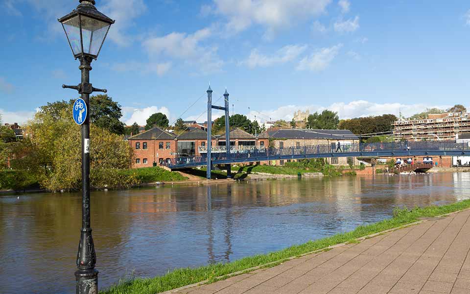 Exeter quayside Devon