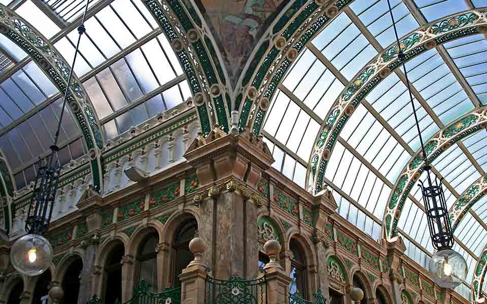 Shopping arcade in Leeds
