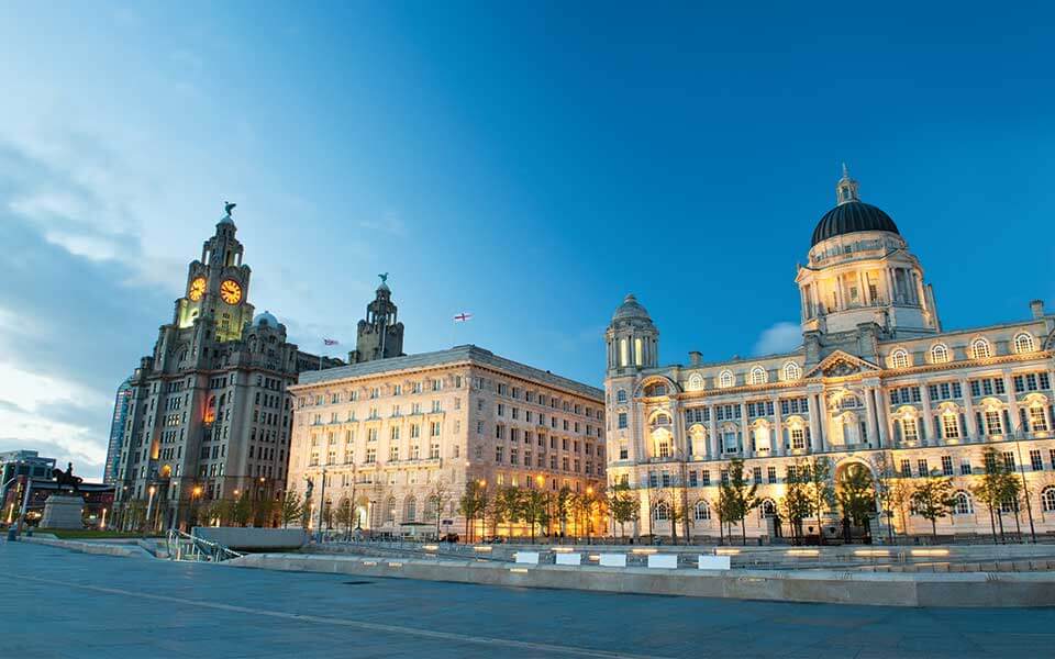 Three graces building Liverpool