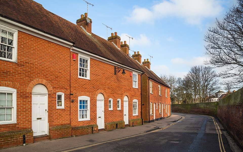 Redbrick terraced houses