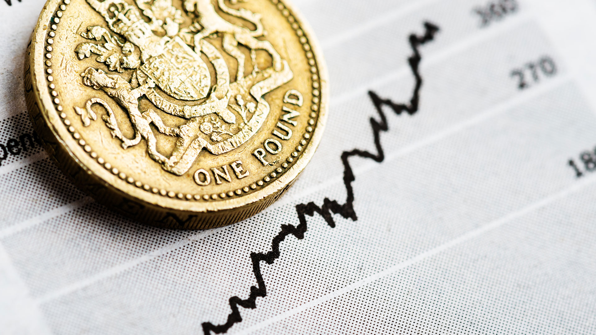 Pound coin and graph