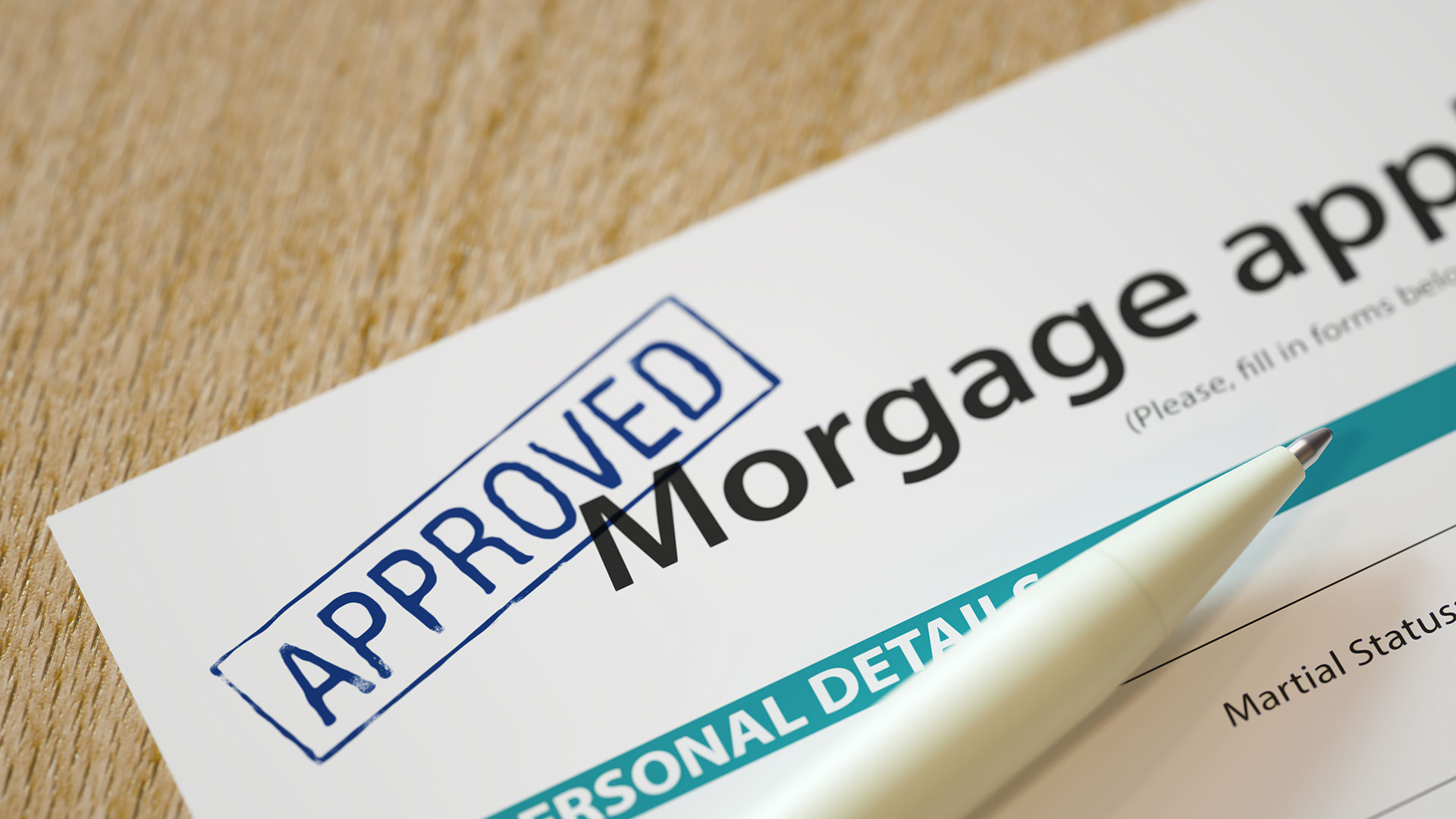 Approved mortgage application