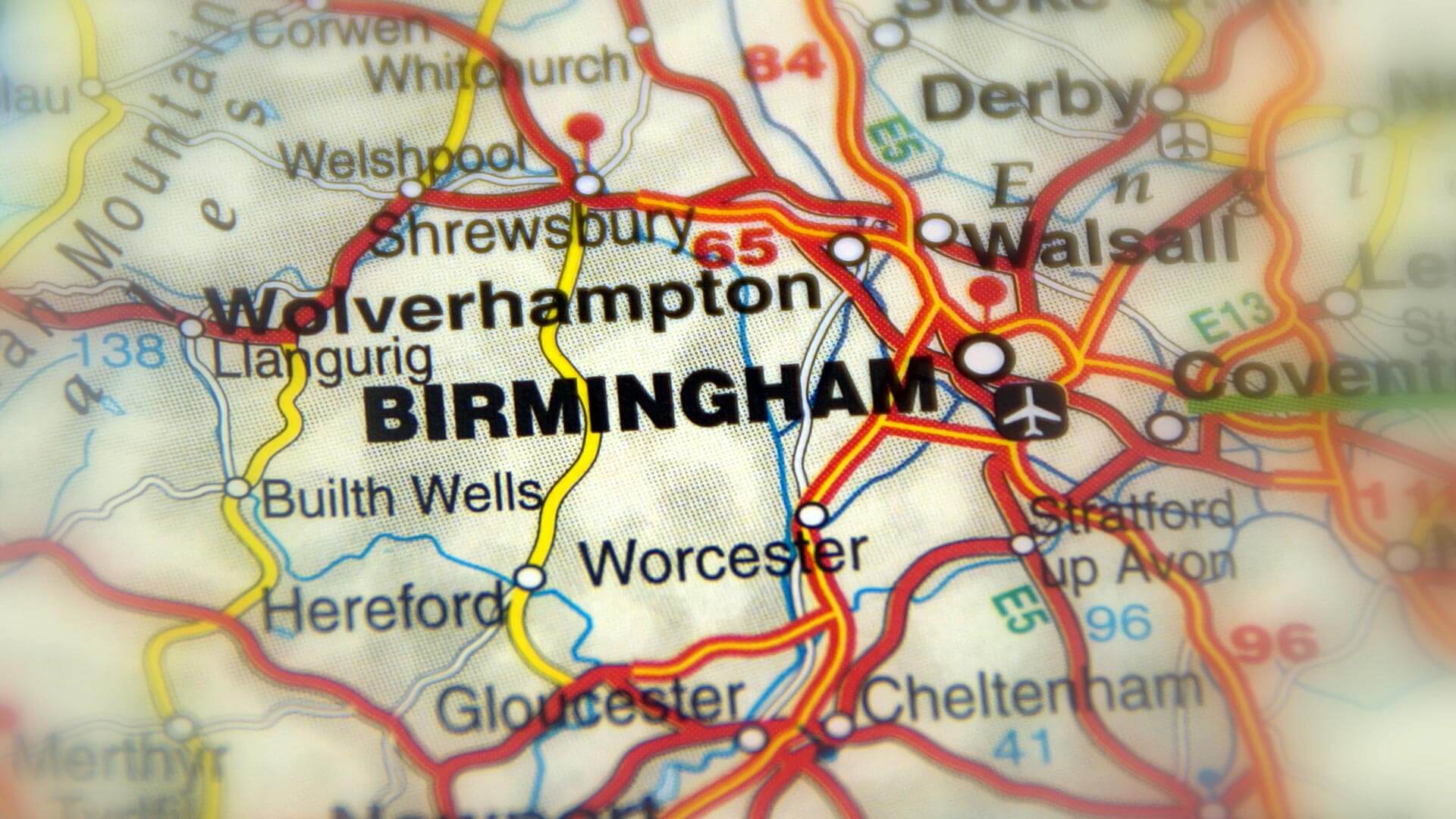 Map of Birmingham