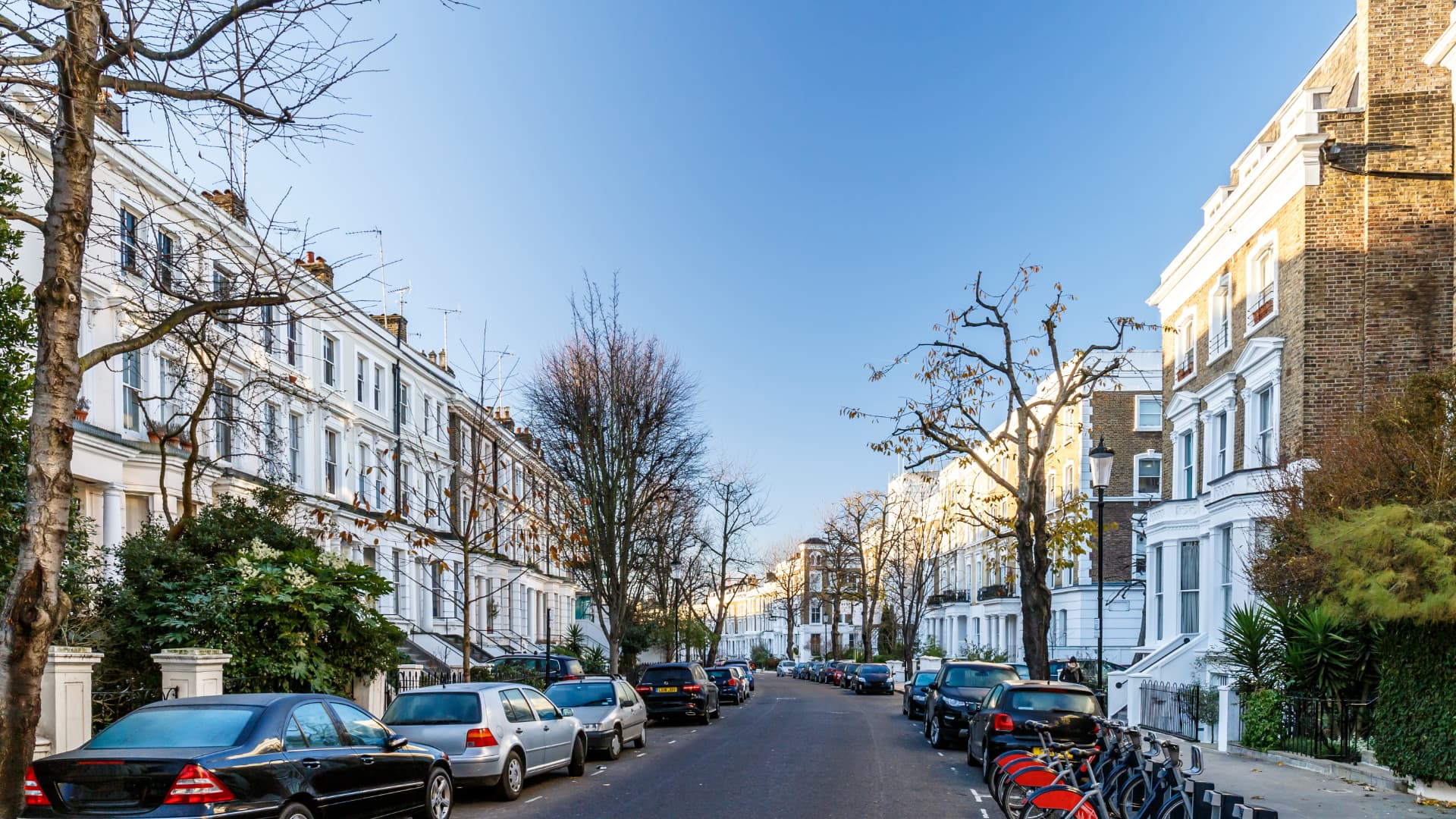Houses on a street