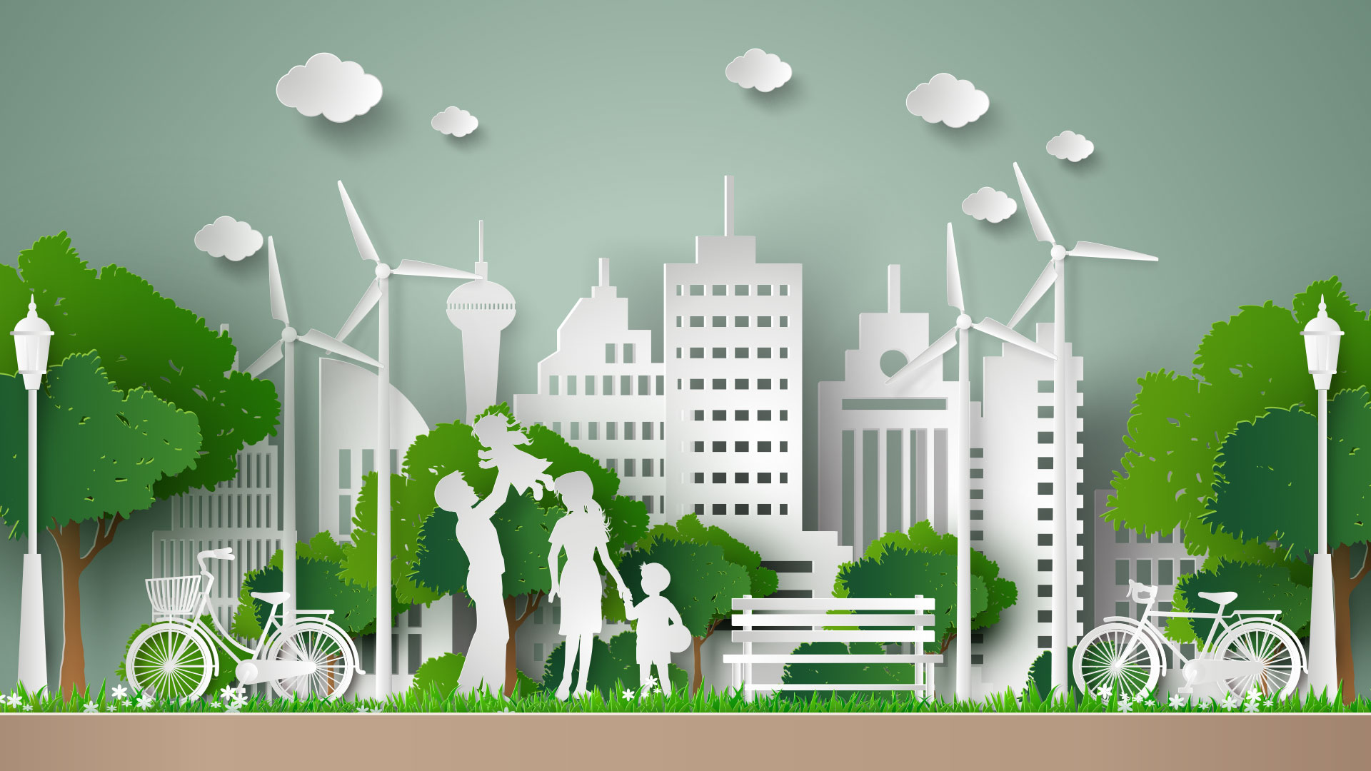 Eco cityscape