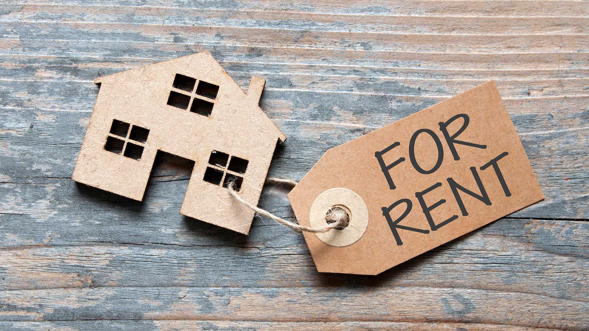 House for rent label