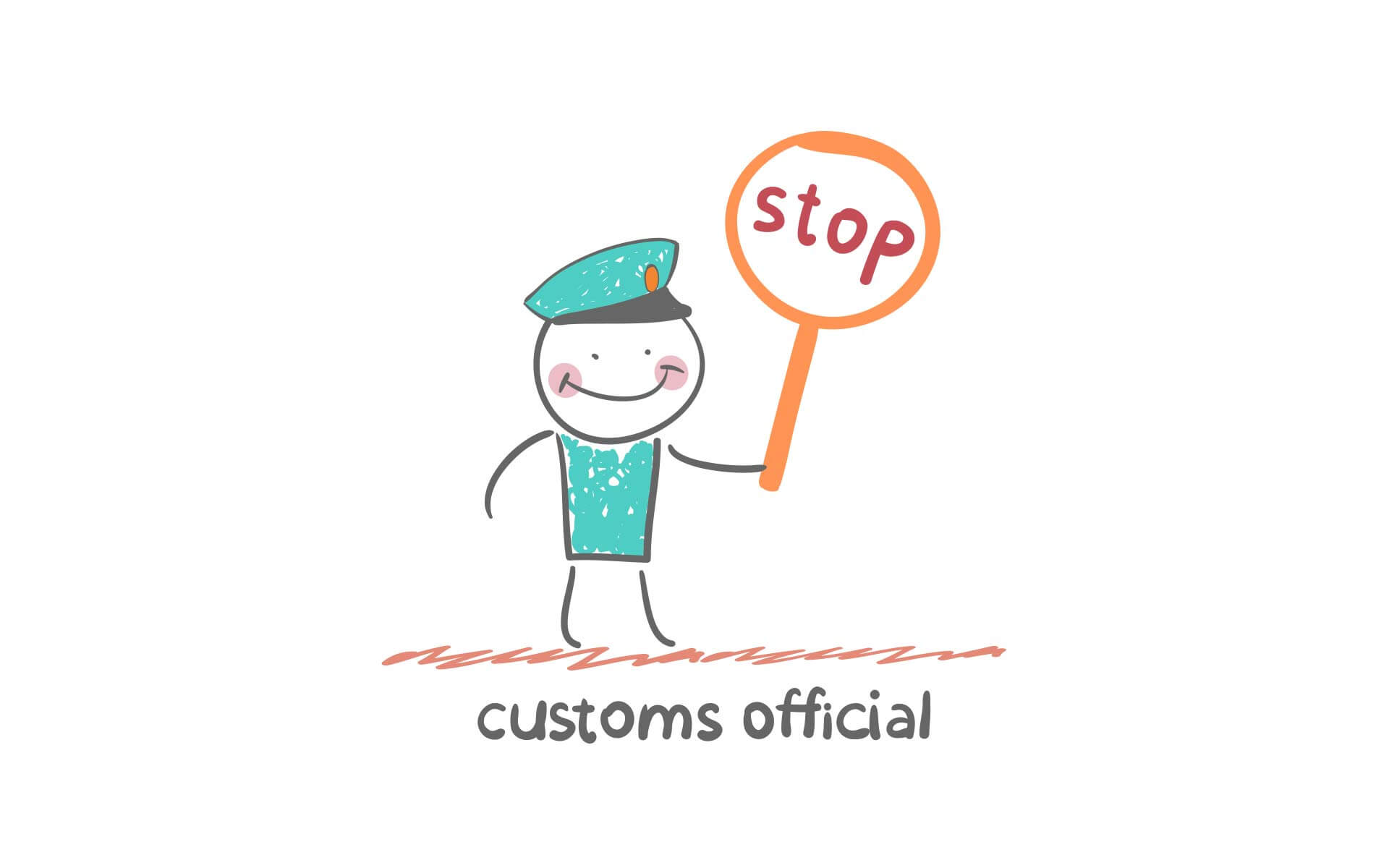 Stop, custom official