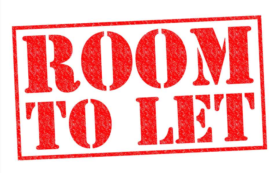 Red room to let sign